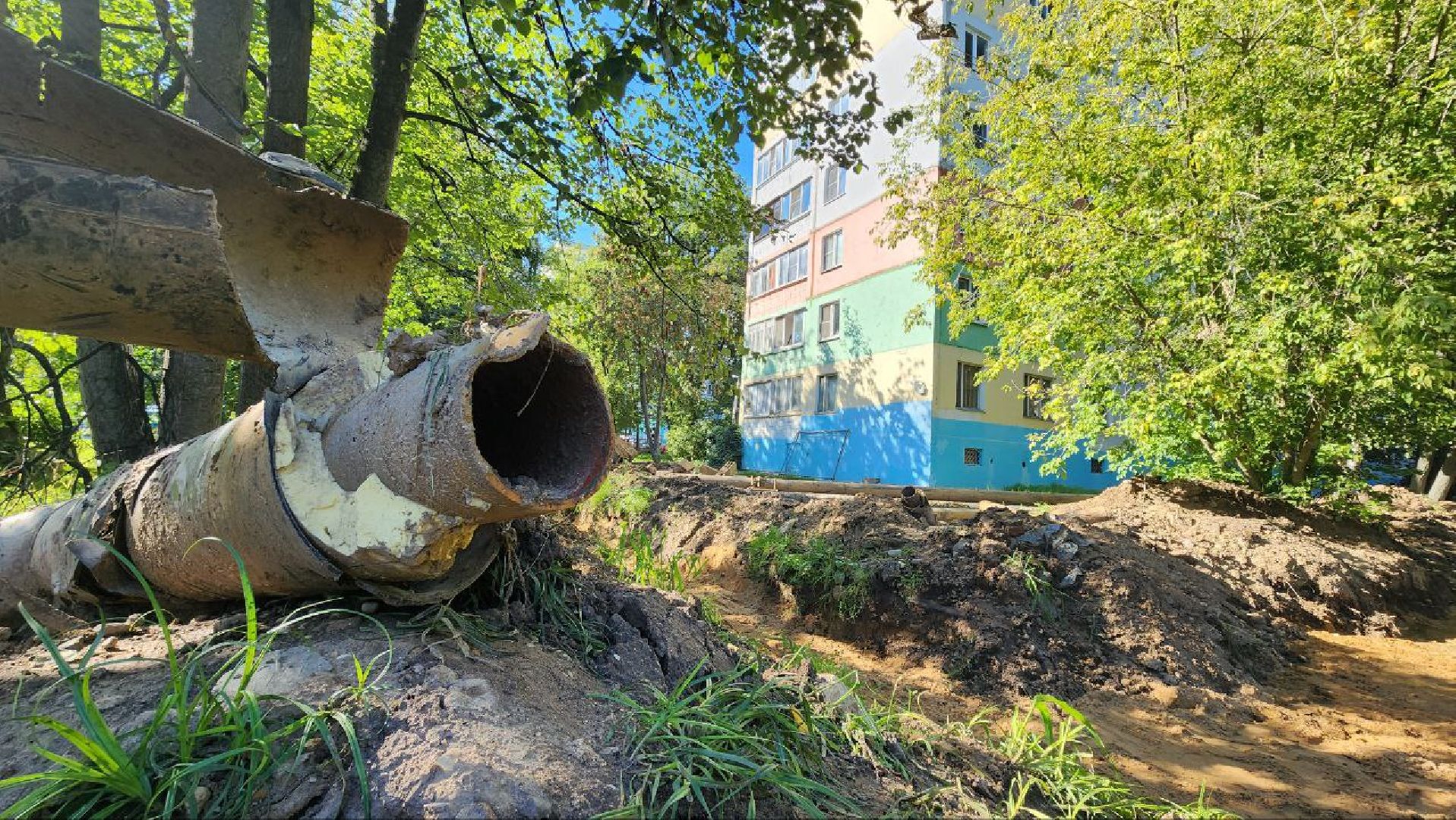 Дмитров, Замена теплотрассы, МКД, ЖКХ,