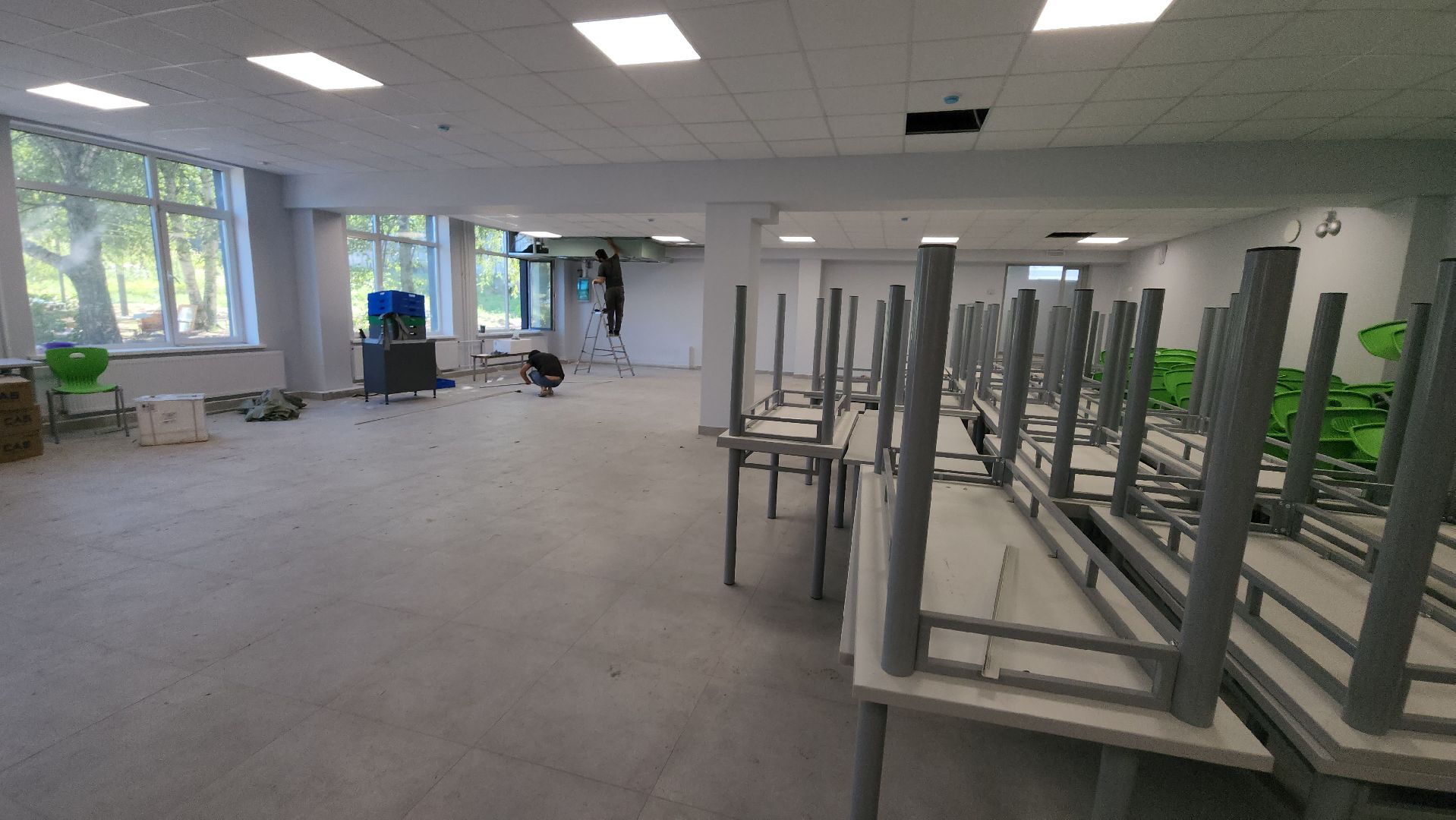 серпухов, школа 2, улица луначарского, новый пищеблок в серпуховской школе, капитальный ремонт школы,