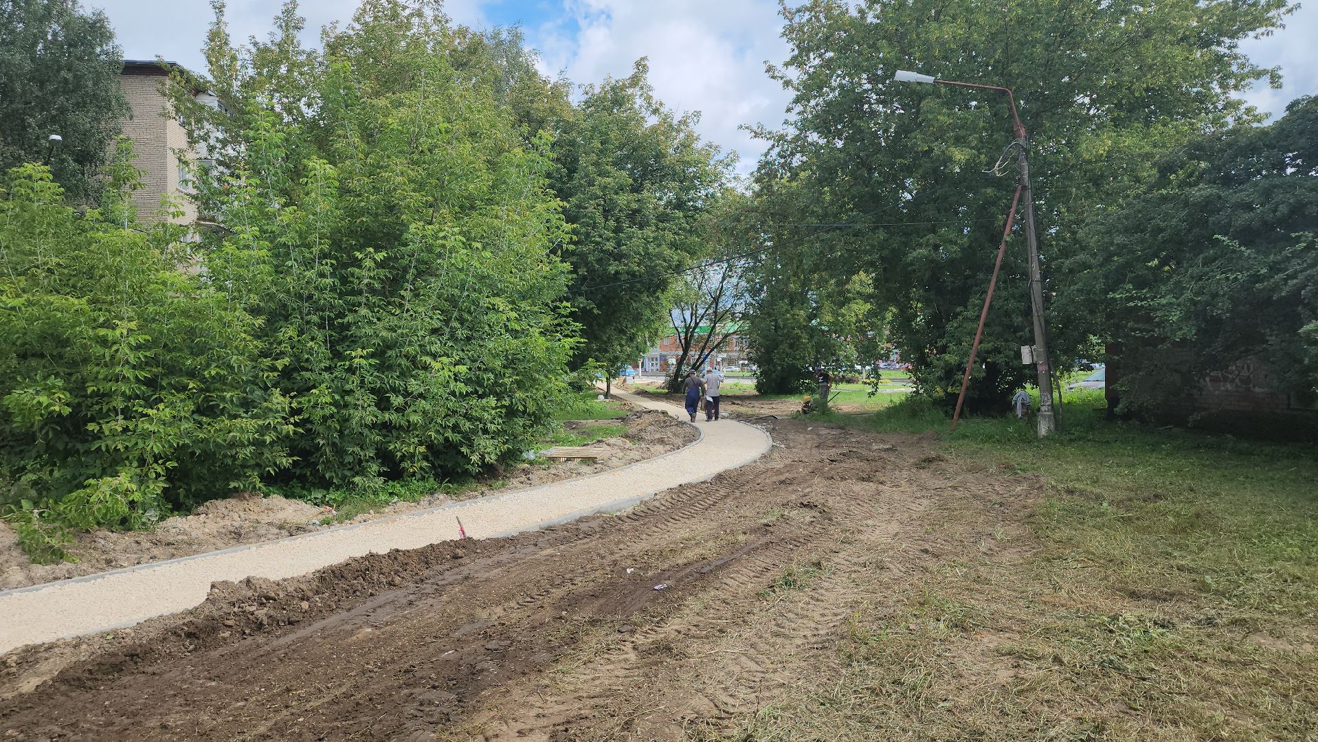 благоустройство 2025, щёлково, новая пешеходная дорожка,