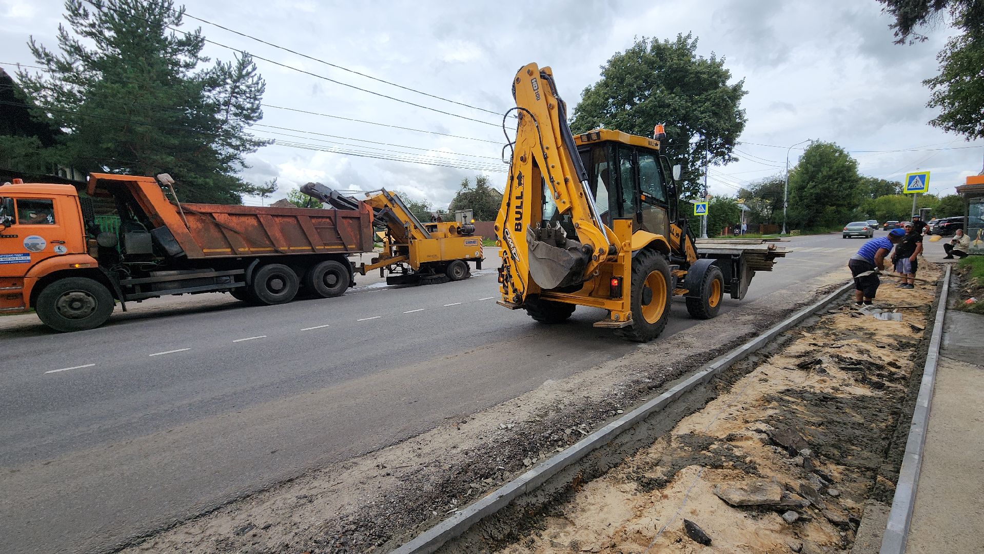 серпухов, подмосковье, укладка асфальта,