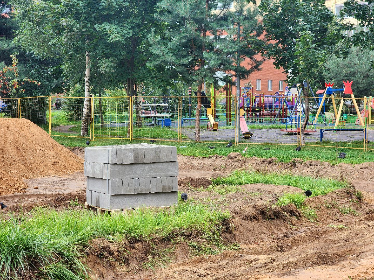 дубна, благоустройство, сквер,