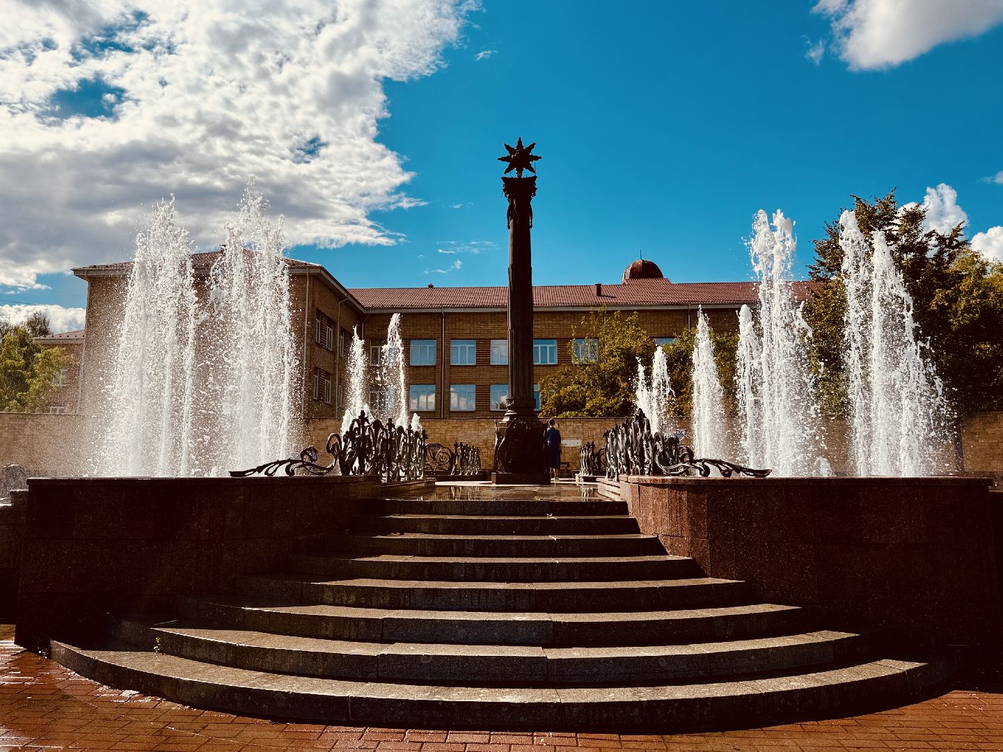 раменское, фонтан, Благоустройство, фонтан времена года на площади молодежи,