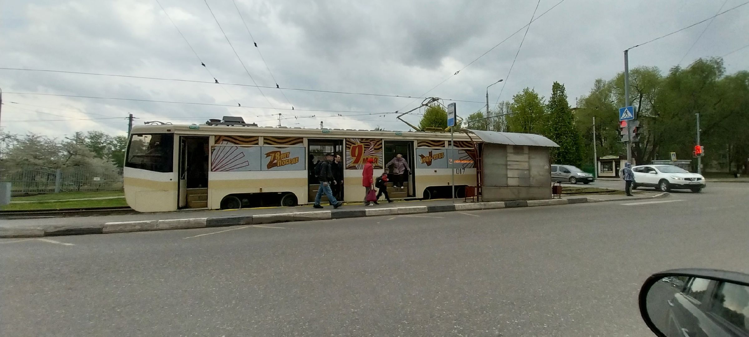 День Победы, трамвай