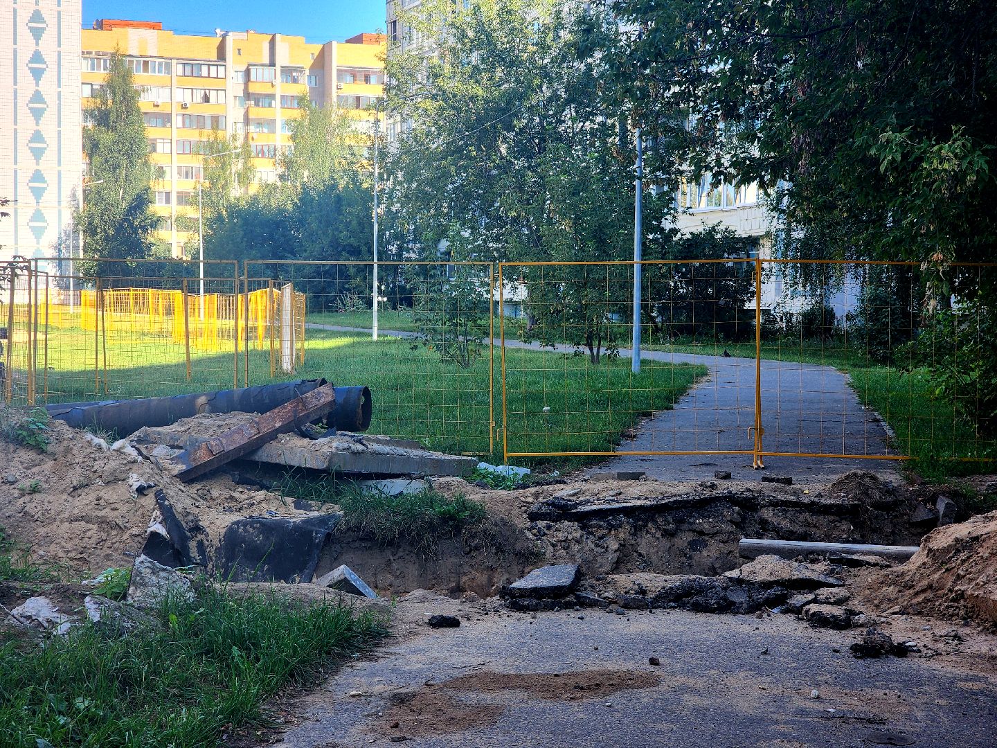 дубна, ремонт теплотрассы, жкх,