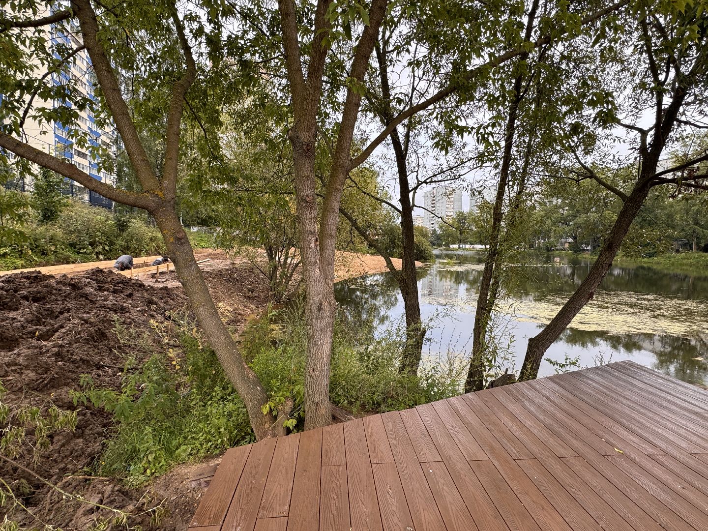 Благоустройство, Комсомольский пруд, Второй этап,