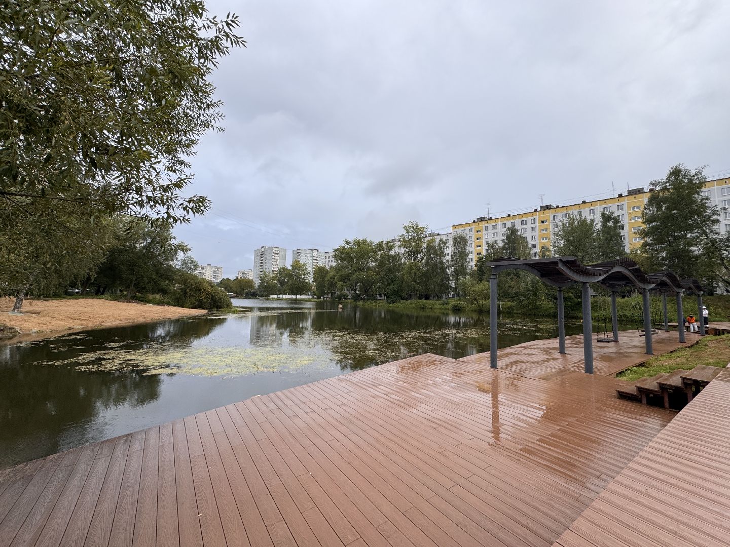 Благоустройство, Комсомольский пруд, Второй этап,