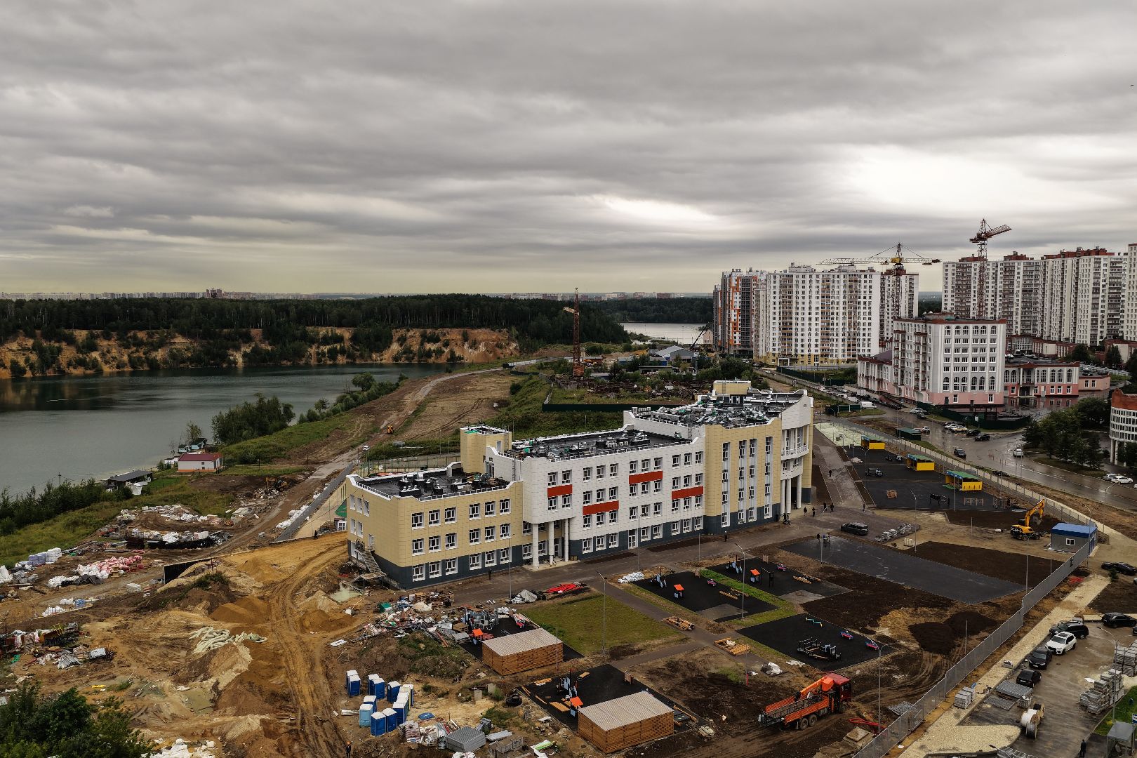 видео с коптера, гимназия 5 дзержинский, образование в люберцах,