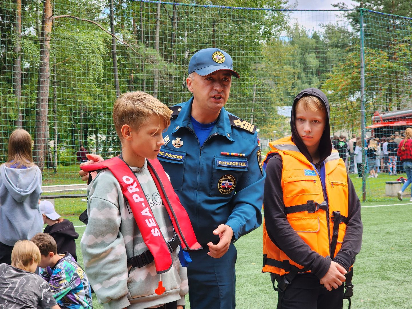 ногинск, лагерь, безопасность, дети, учения мчс,