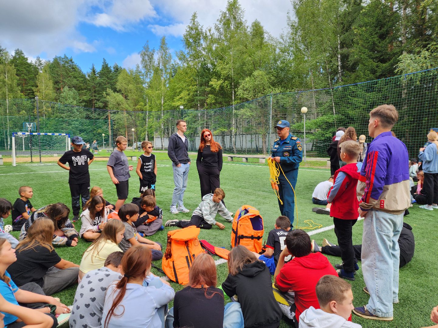 ногинск, лагерь, безопасность, дети, учения мчс,