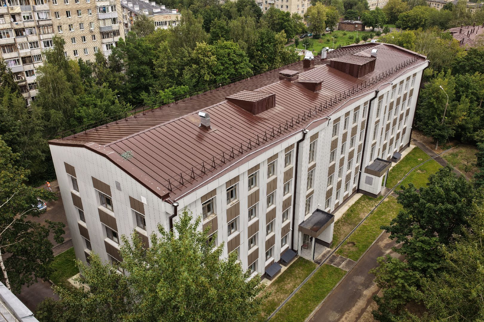 видео с коптера, поликлиника в дзержинском, медицина в люберцах,