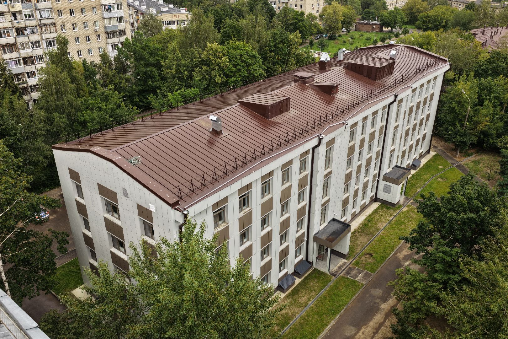 видео с коптера, поликлиника в дзержинском, медицина в люберцах,