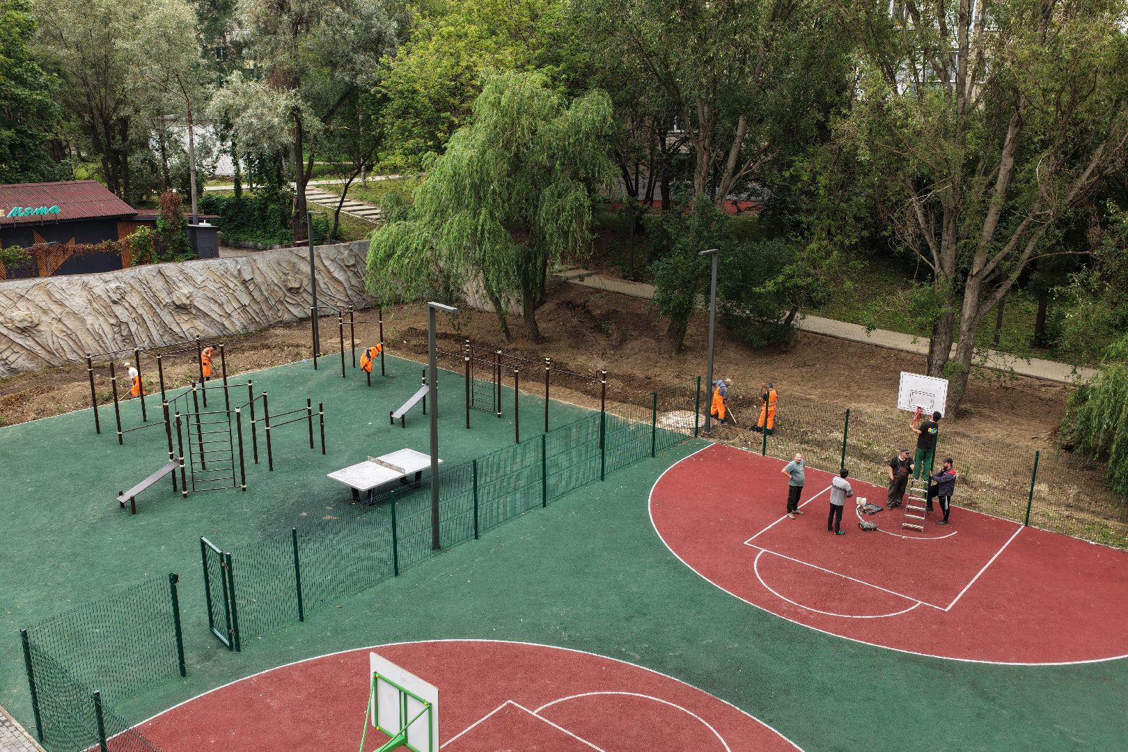 видео с коптера, благоустройство сквера имени Громцева, благоустройство дзержинский,