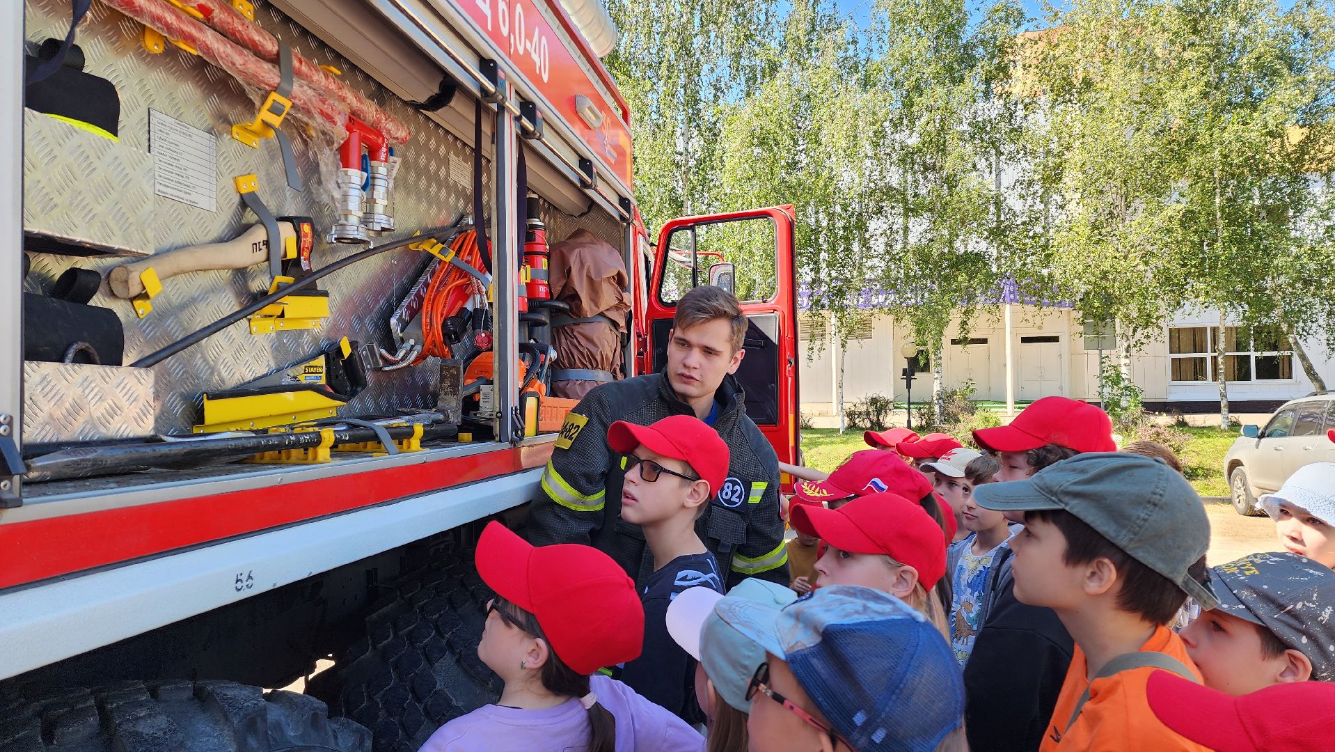 Пожарные, пожарная безопасность, пожарные автомобили, Лобня,