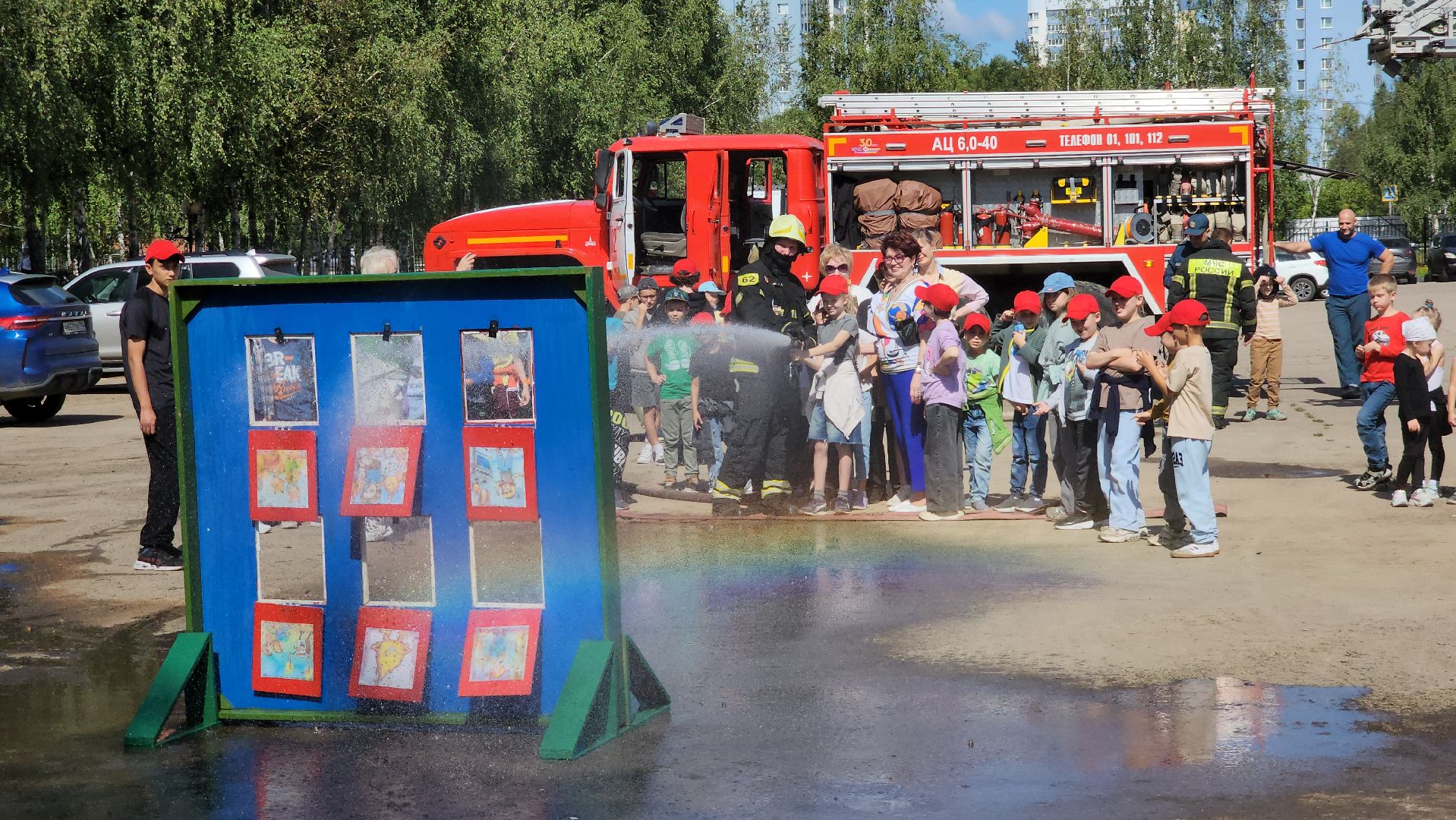 Пожарные, пожарная безопасность, пожарные автомобили, Лобня,