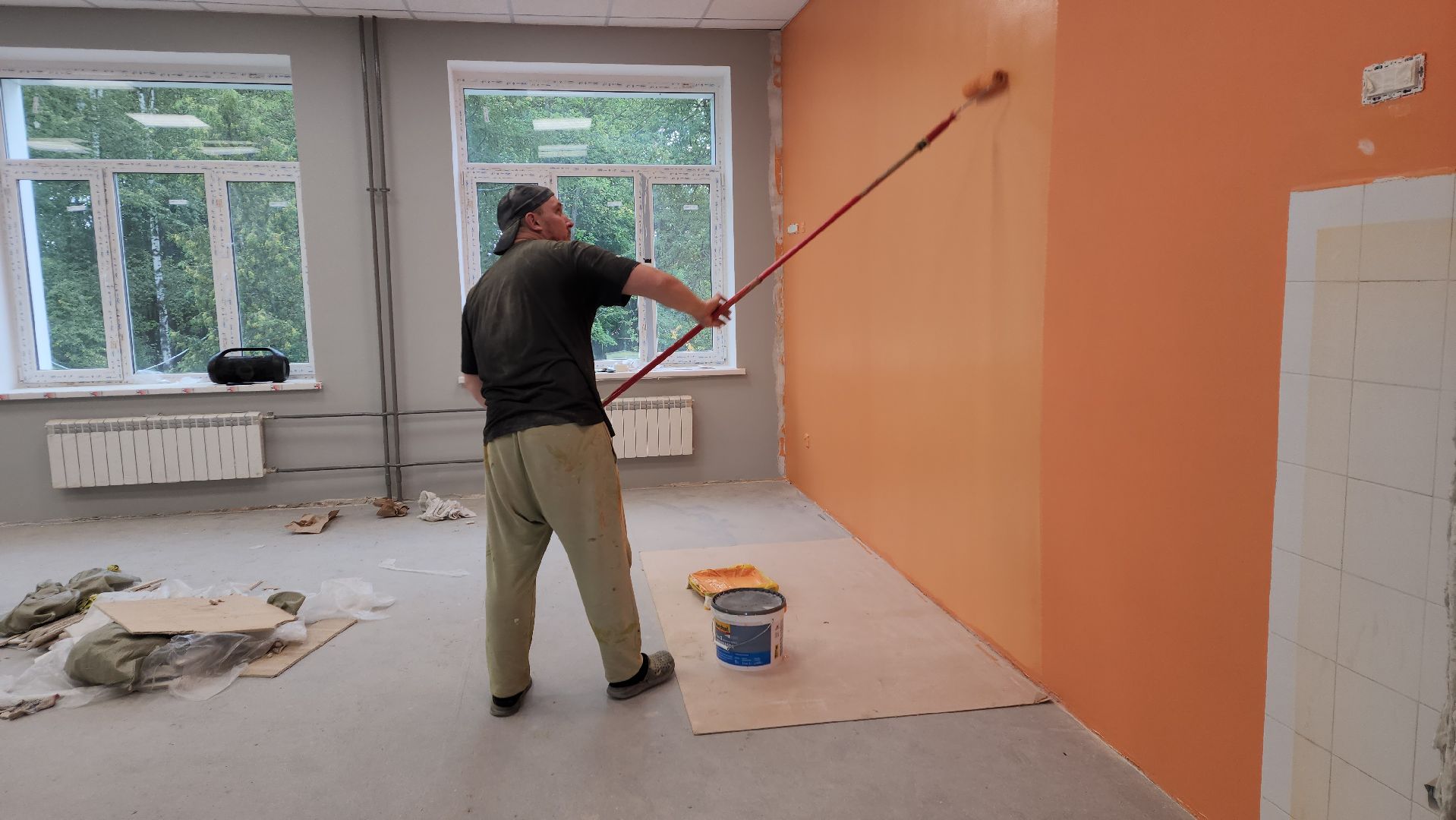 вертикалки, ашукино, пушкинский, капитальный ремонт школы, замена коммуникаций, ремонт крыши, перепланировка, классы, интерактивная доска, спортзал, современная школа, мебель, входная группа,1 сентября,