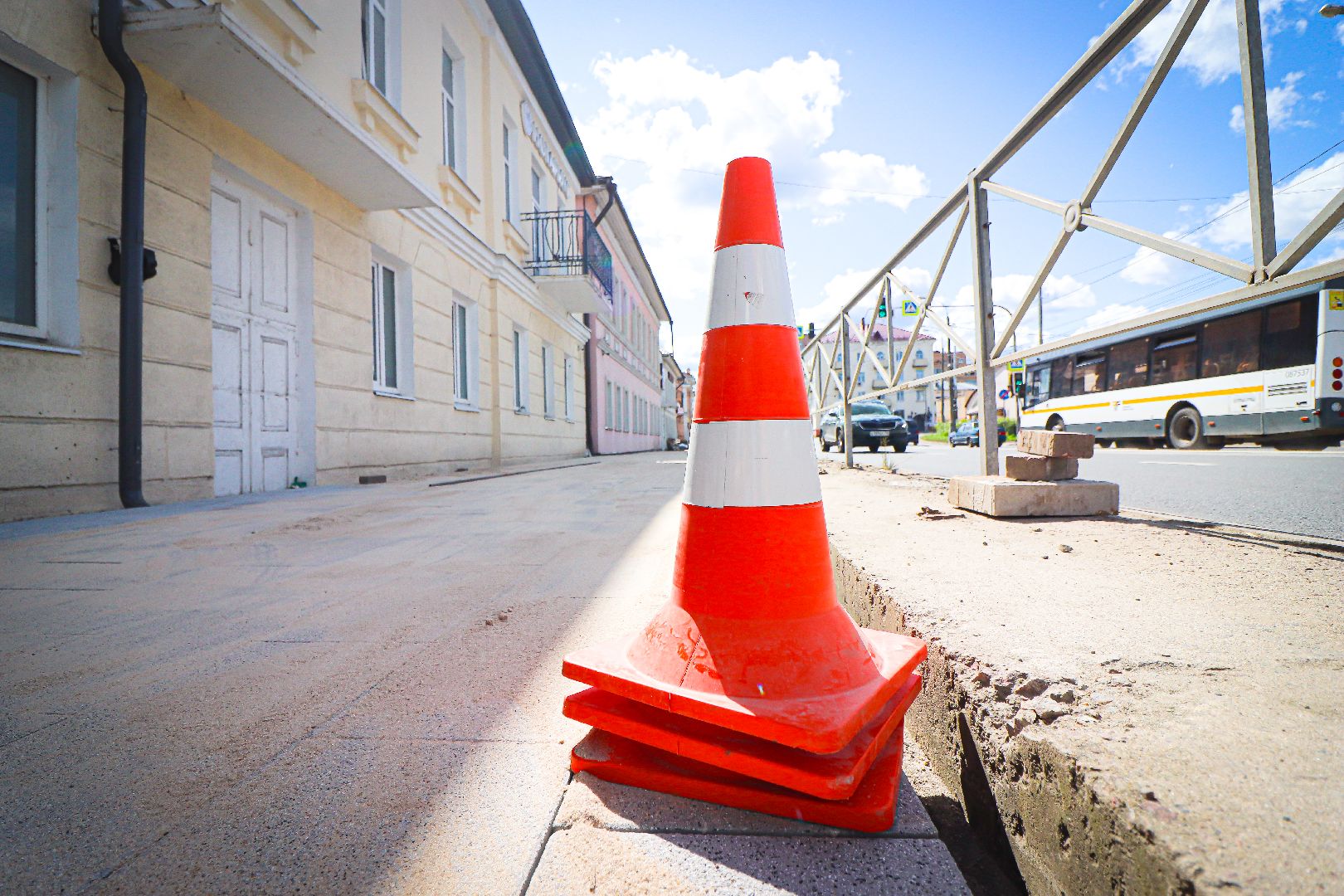 клин, благоустройство, тротуары, дороги,