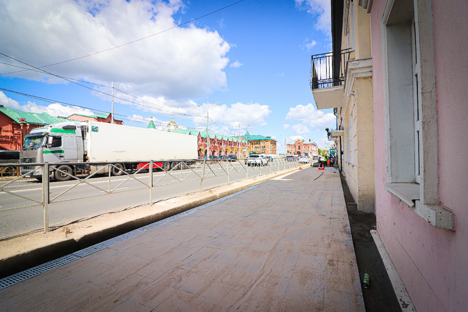 клин, благоустройство, тротуары, дороги,