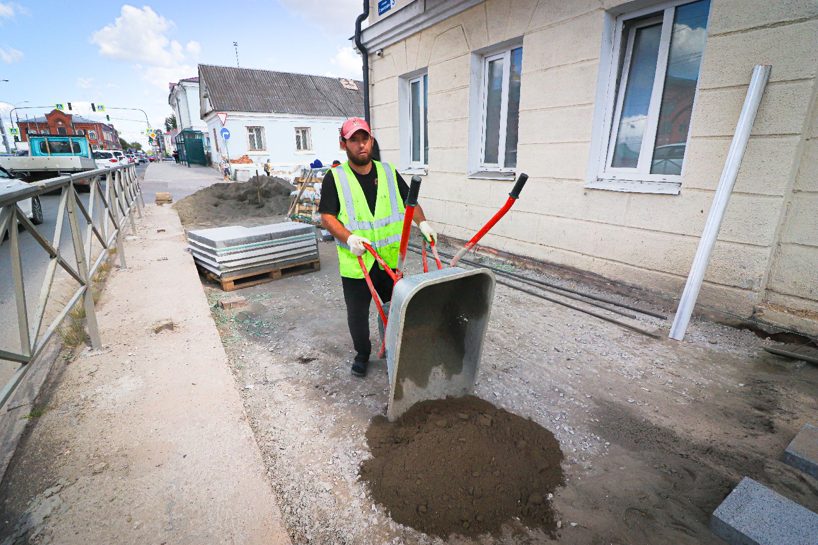 клин, благоустройство, тротуары, дороги,