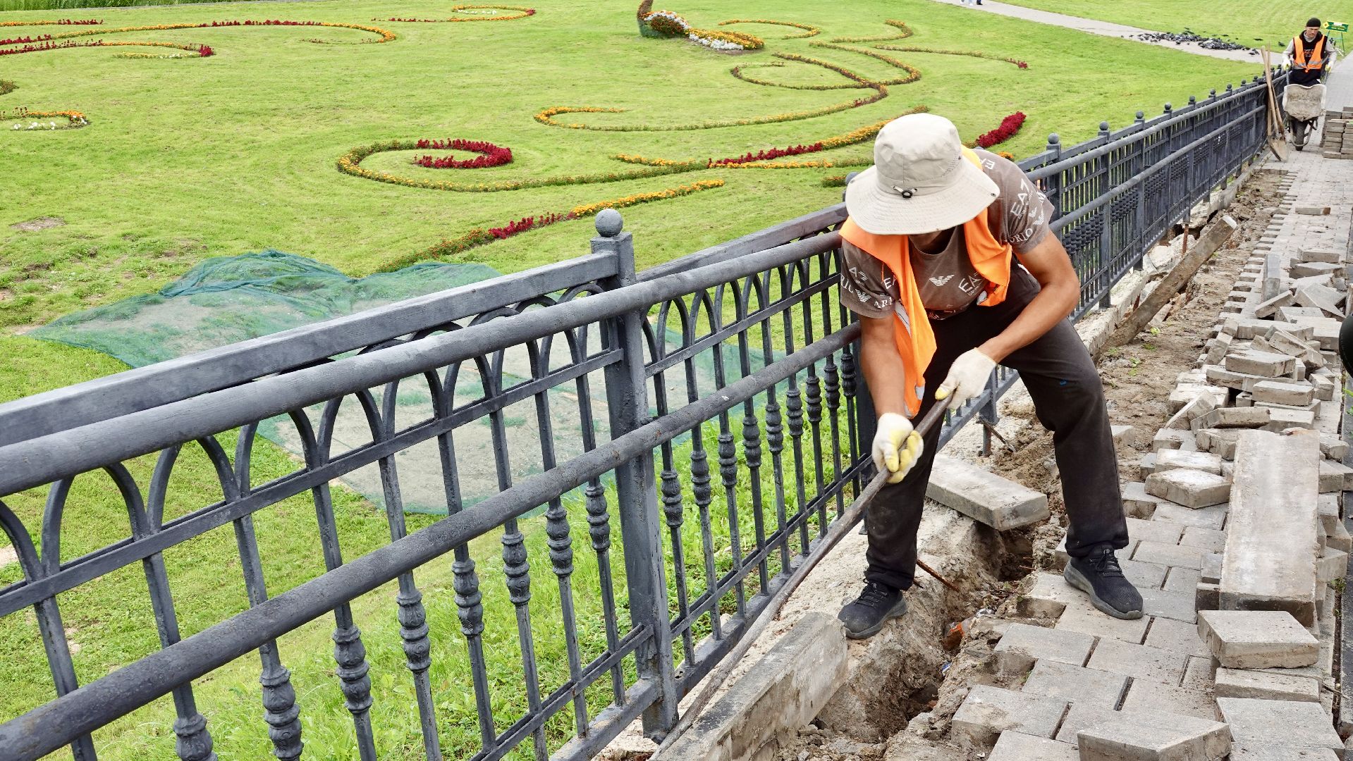 сергиев посад, сергиево-посадский городской округ, благоустройство, ремонт пешеходной дорожки,
