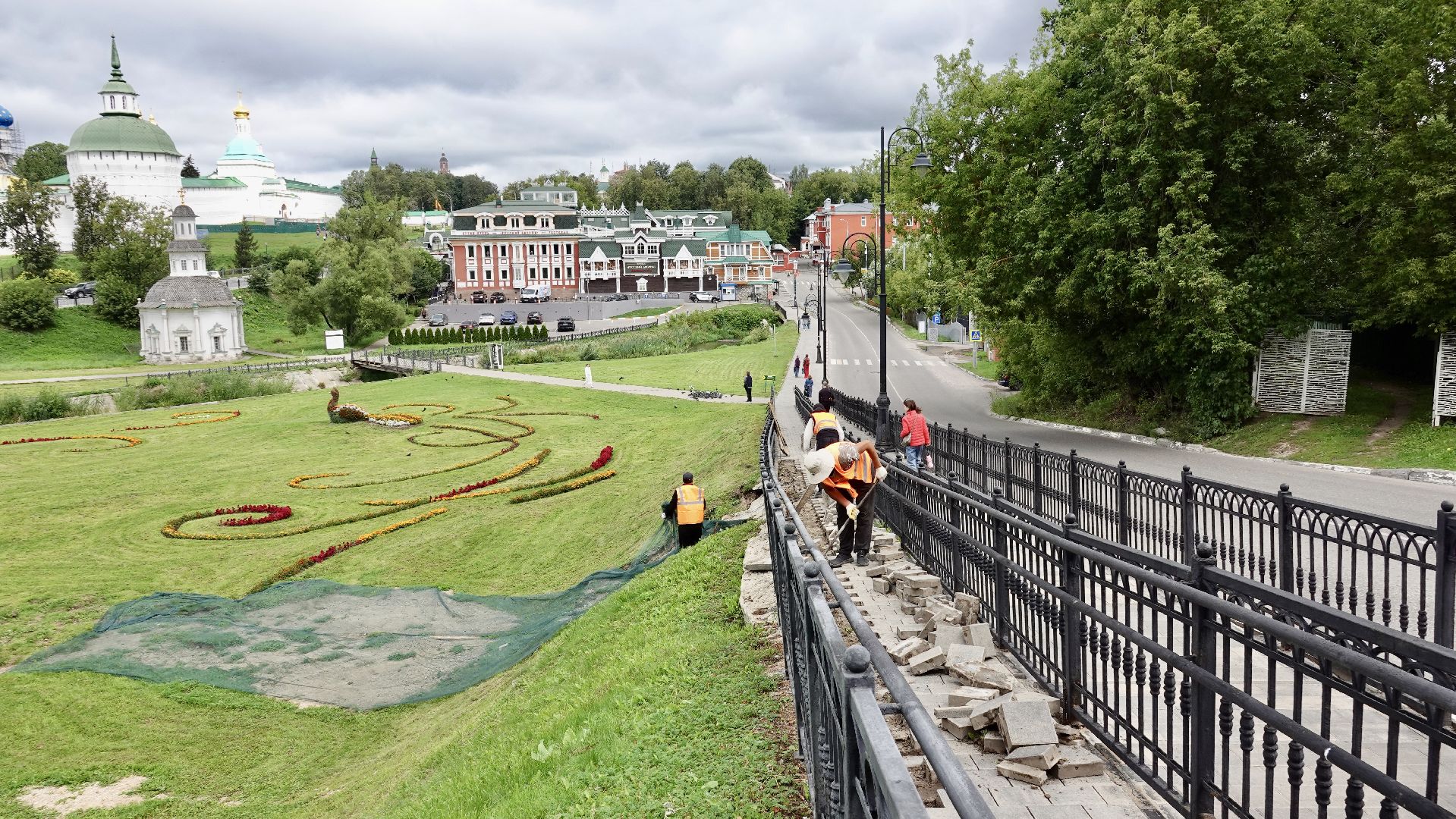 сергиев посад, сергиево-посадский городской округ, благоустройство, ремонт пешеходной дорожки,