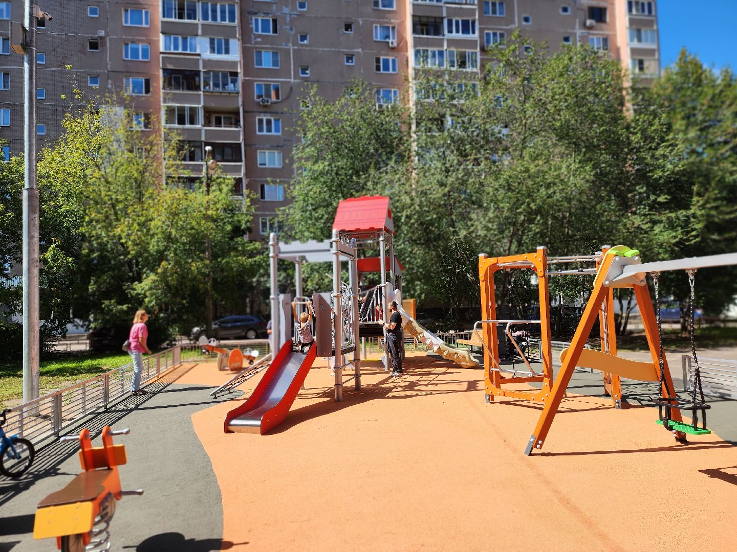 королёв, благоустройство , новая детская площадка на Малой Комитетской , администрация городского округа Королев,