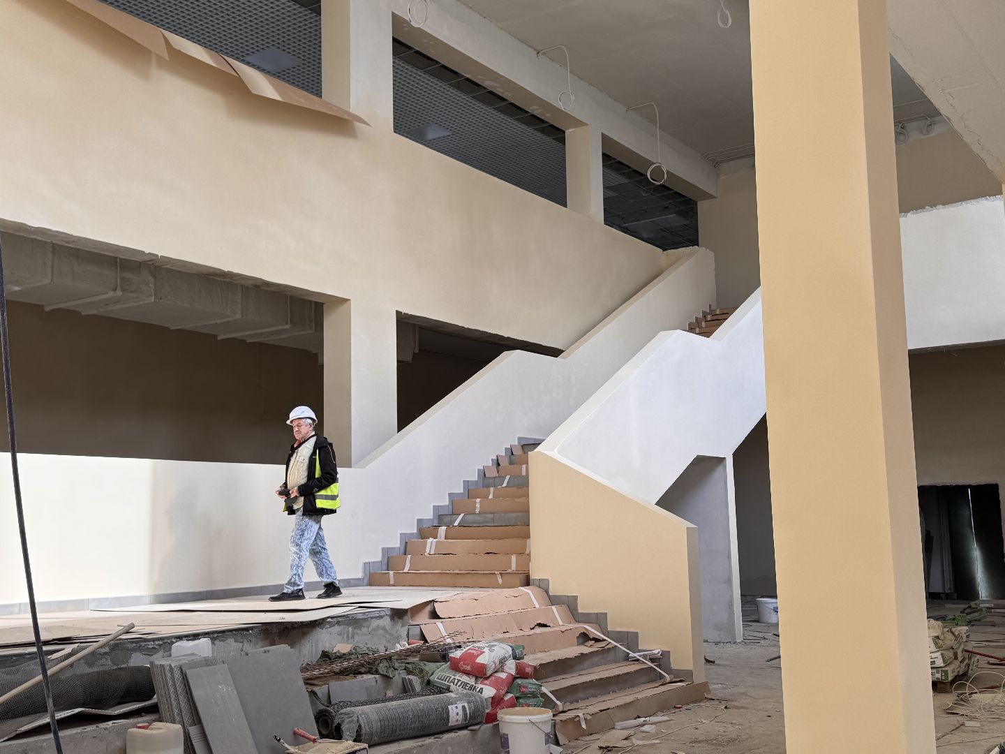 Строителство пристройки на 950 мест, Школа в Немчиновке, Одинцово, Строительство,