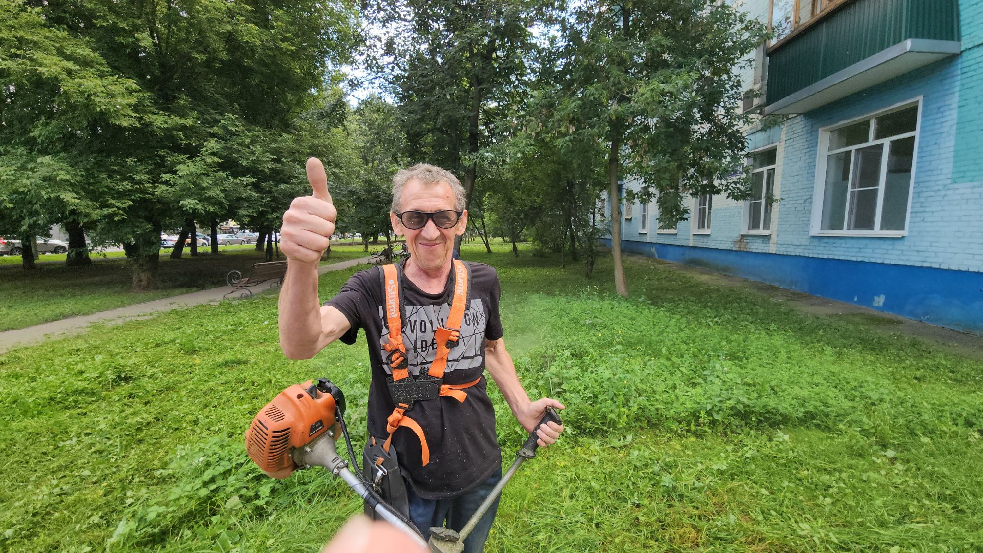 люберцы, покос травы, комбинат по благоустройству,