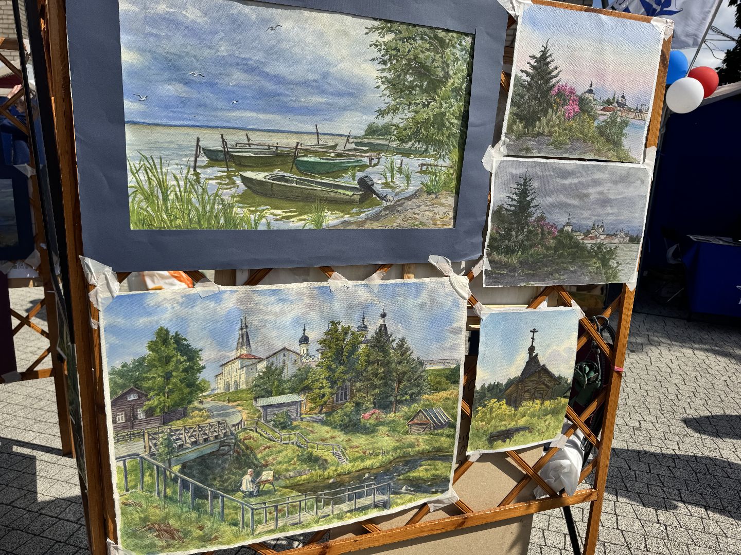 шаховская, вернисаж, выставка, картины, акварель,