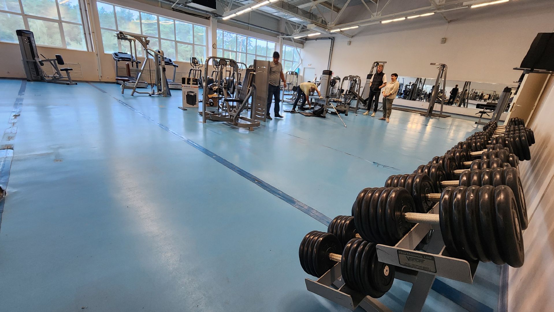 ремонт в дс импульс, тренажерный зал, спорт, протвино,