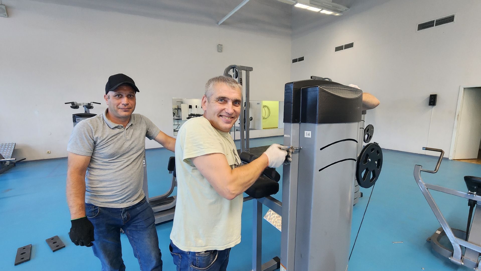 ремонт в дс импульс, тренажерный зал, спорт, протвино,