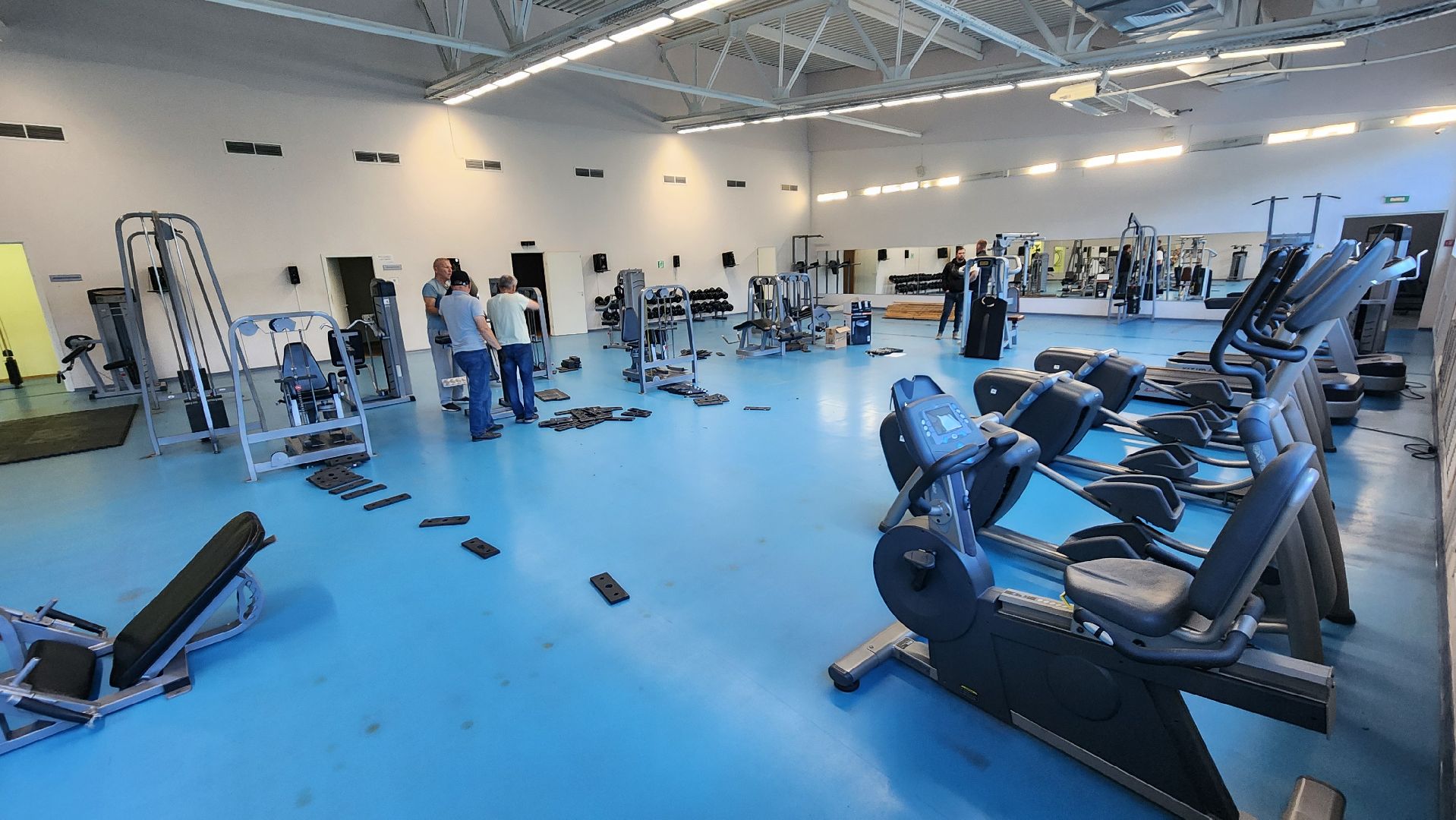 ремонт в дс импульс, тренажерный зал, спорт, протвино,