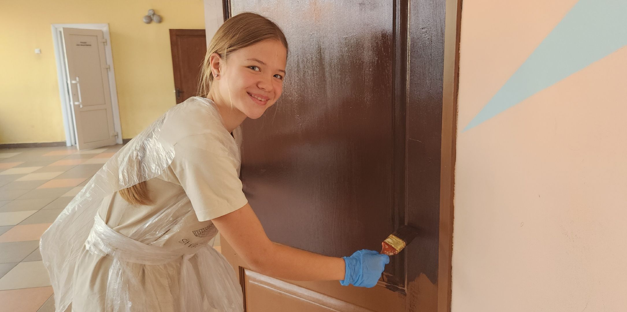 Благоустройство , Ремонт школ , Подготовка к учебному году , Образование , Школьные трудовые бригады ,