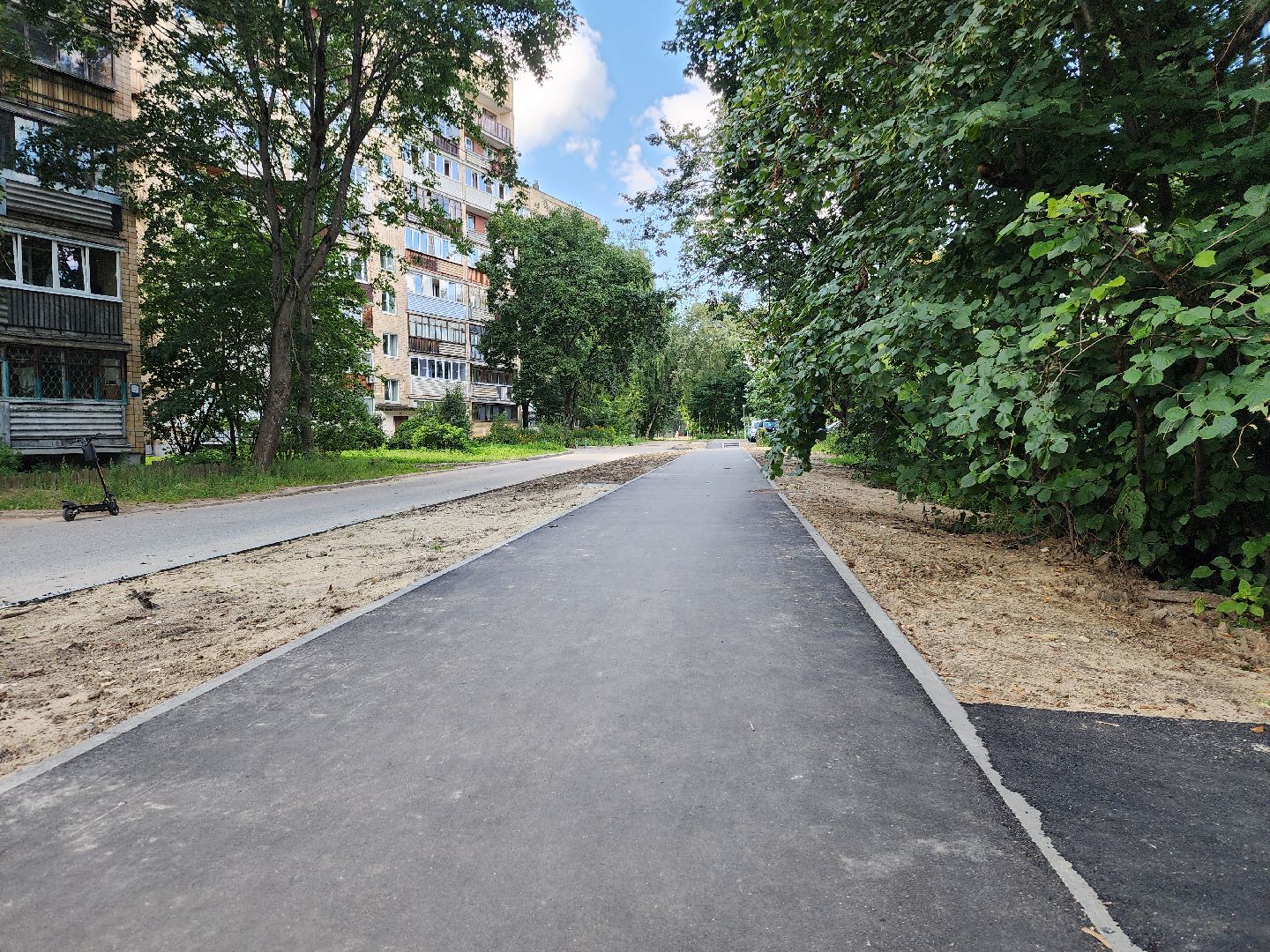 Черноголовка, Благоустройство, Ремонт тротуара,