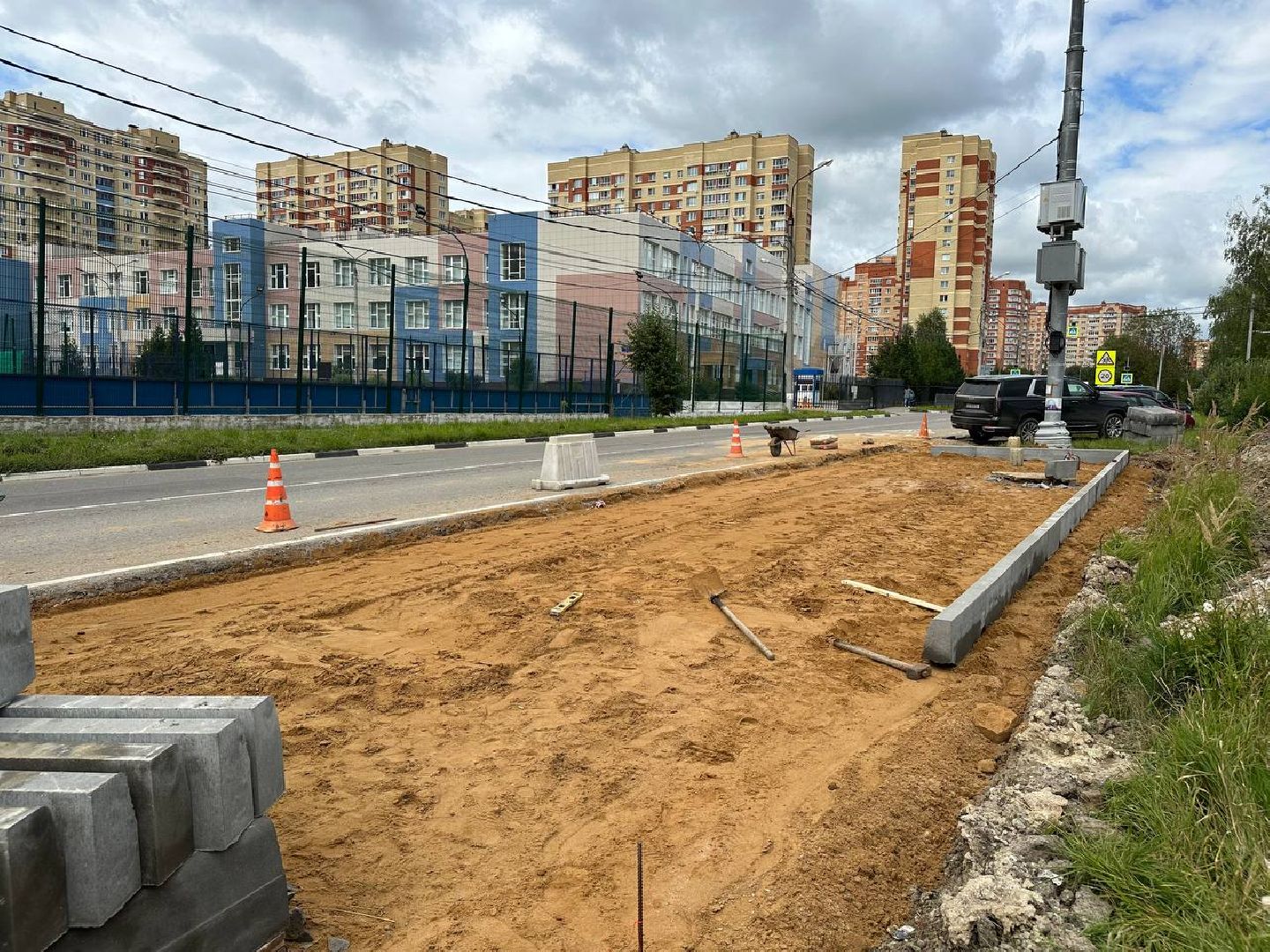 благоустройство, домодедово, новые парковочные места,