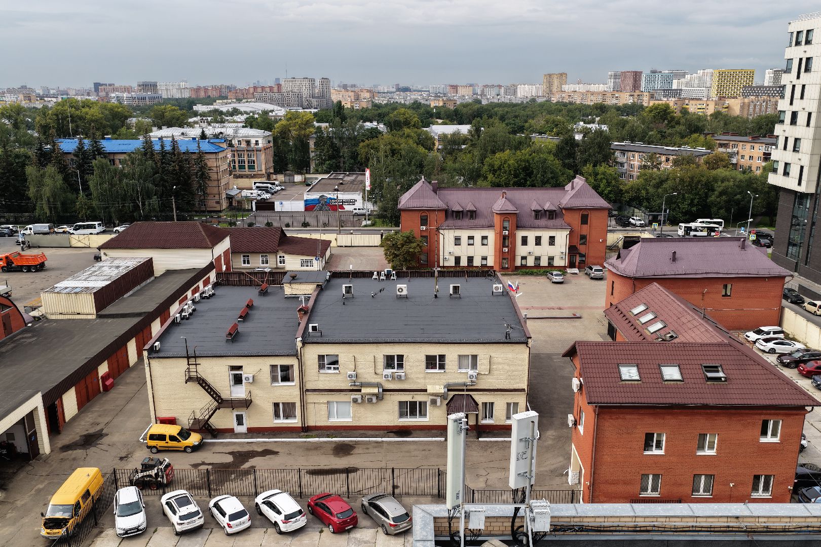 видео с коптера, мытищинская теплосеть, жкх подмосковья,
