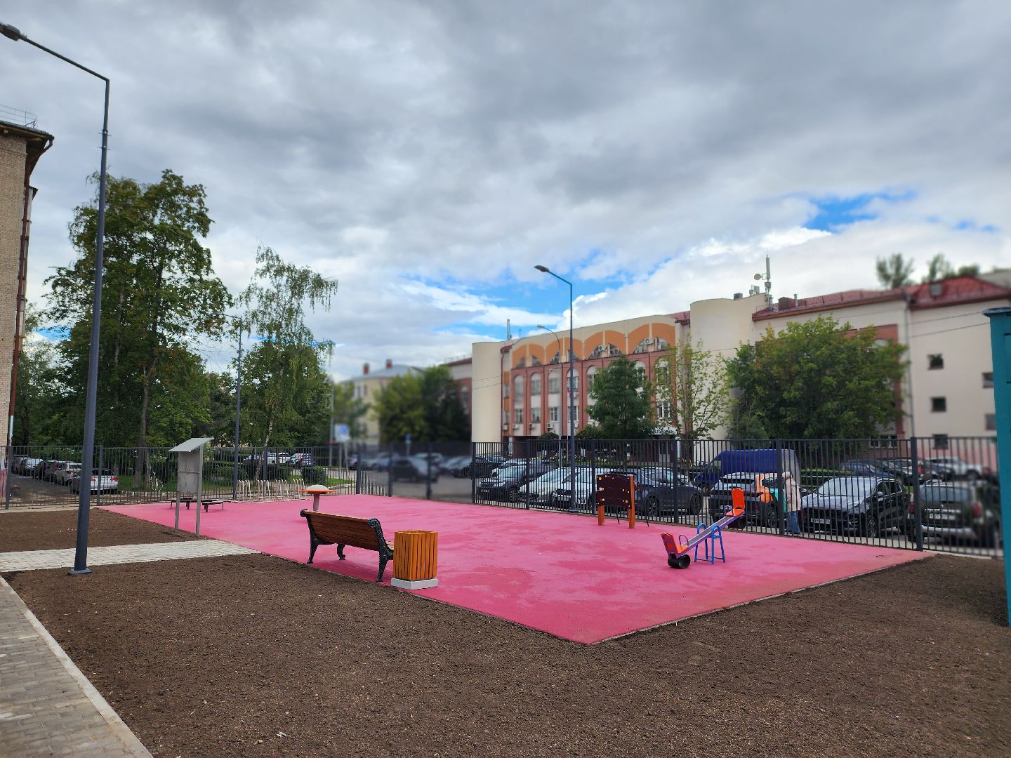 королёв, благоустройство , школа 1,