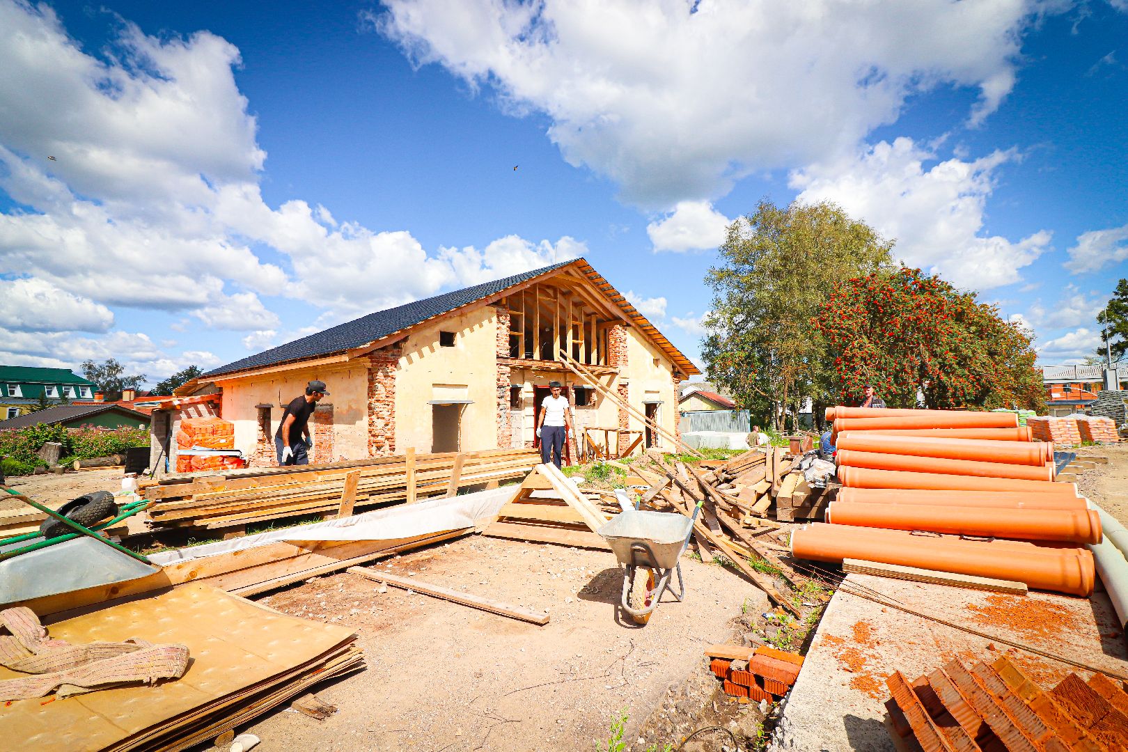 клин, общество, капремонт стадиона, строительство, подмосковье,