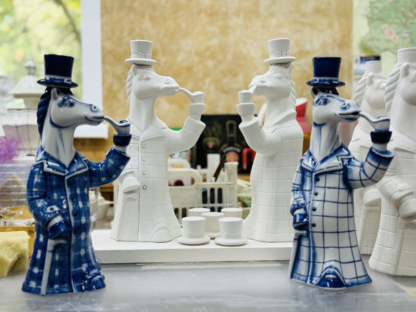 гжель, раменское, конь в пальто, год лошади, промыслы,