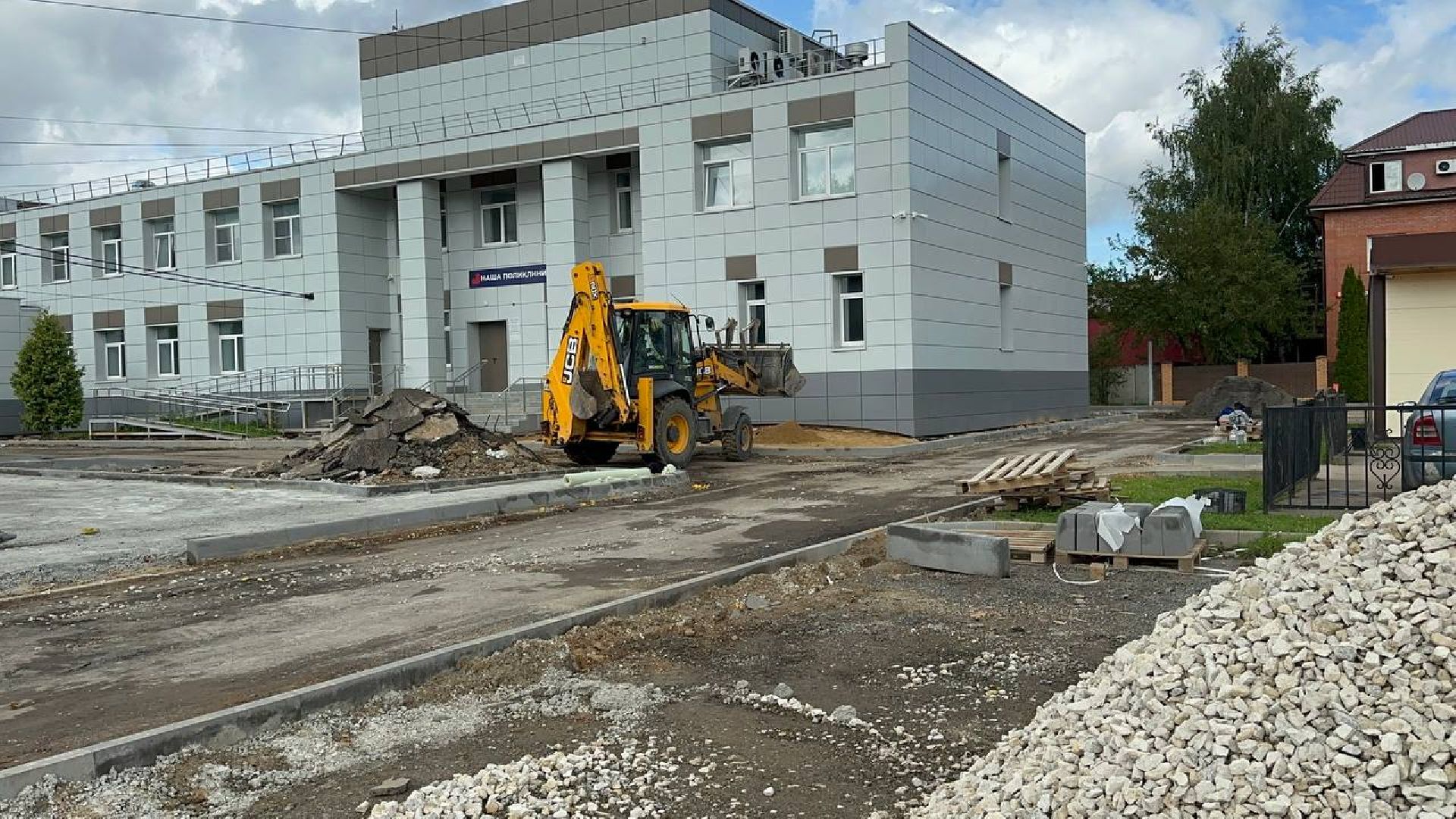 благоустойство, новая парковка, домодедово,