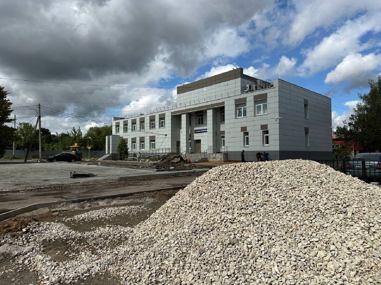 благоустойство, новая парковка, домодедово,