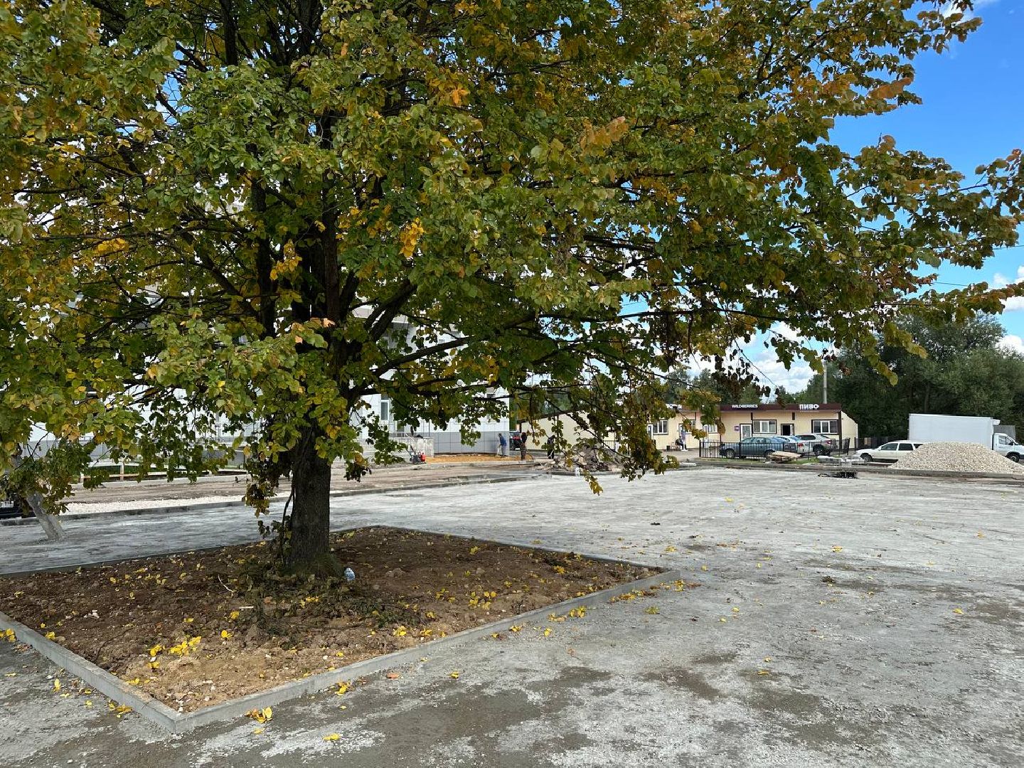 благоустойство, новая парковка, домодедово,