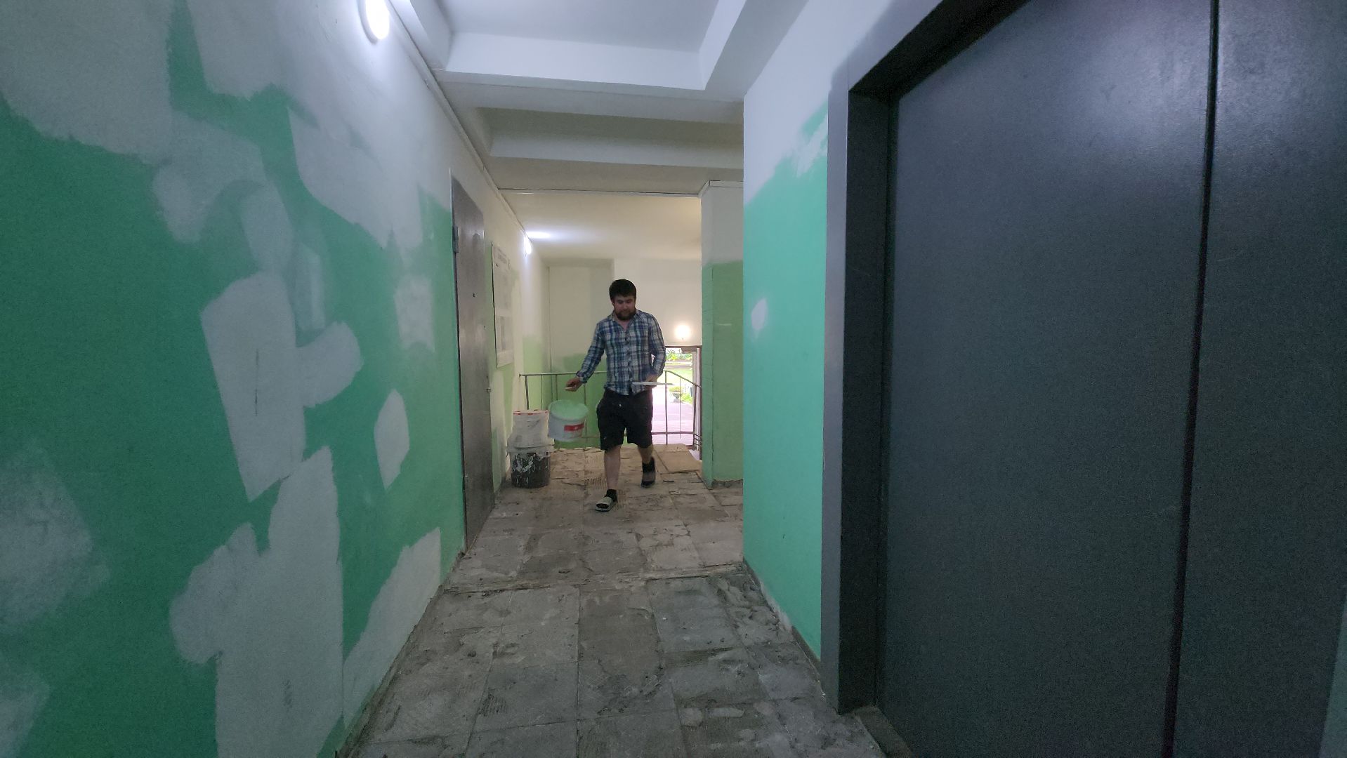 ремонт подьездов мкд, ремонт подъезда, лобня,