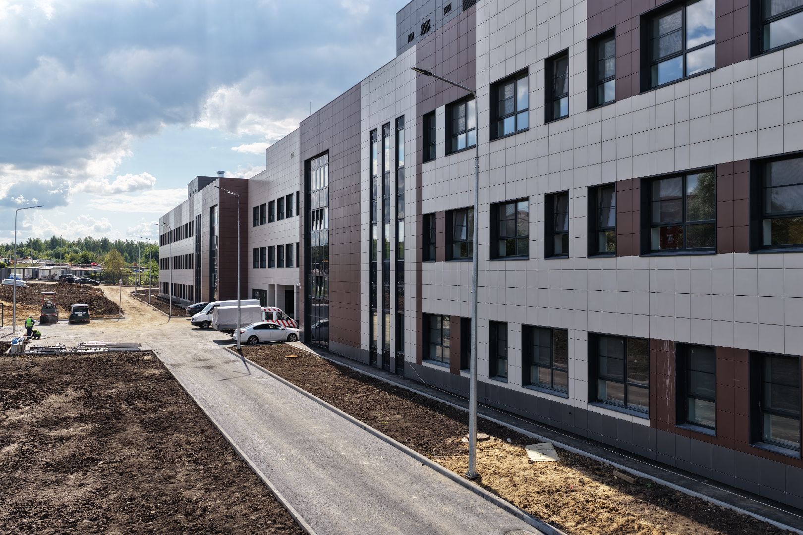 видео с коптера, новая школа зарайск, образование подмосковья,