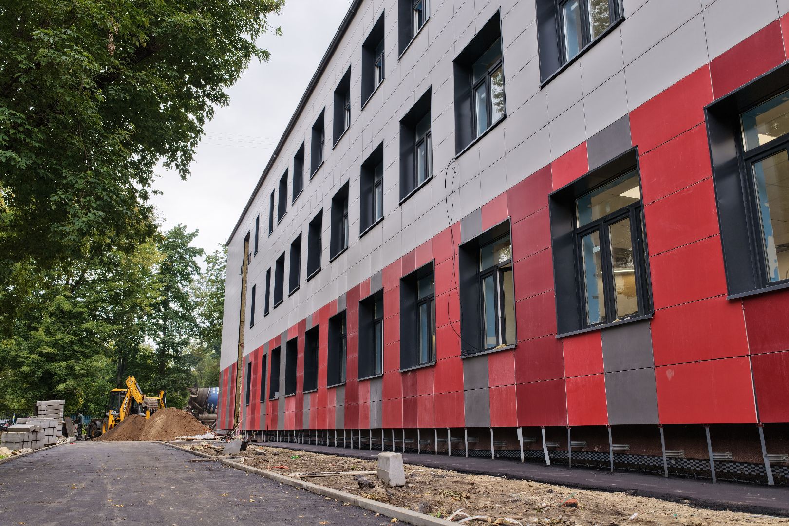 видео с коптера, гимназия 5,