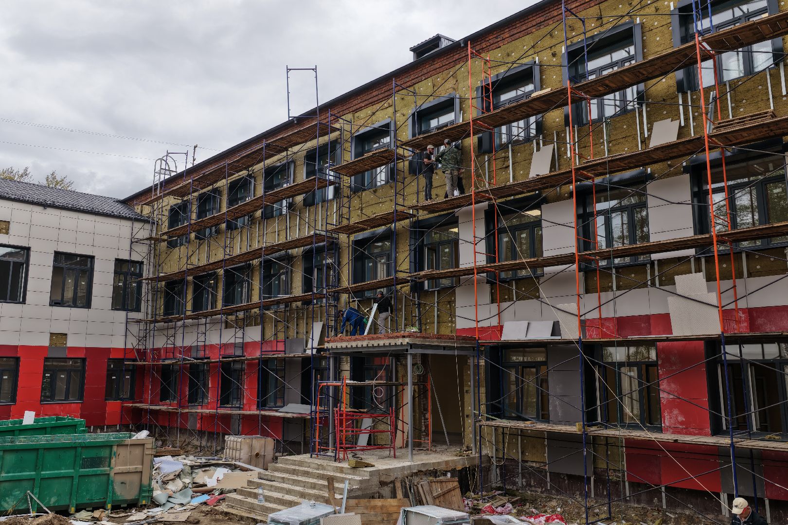 видео с коптера, гимназия 5,