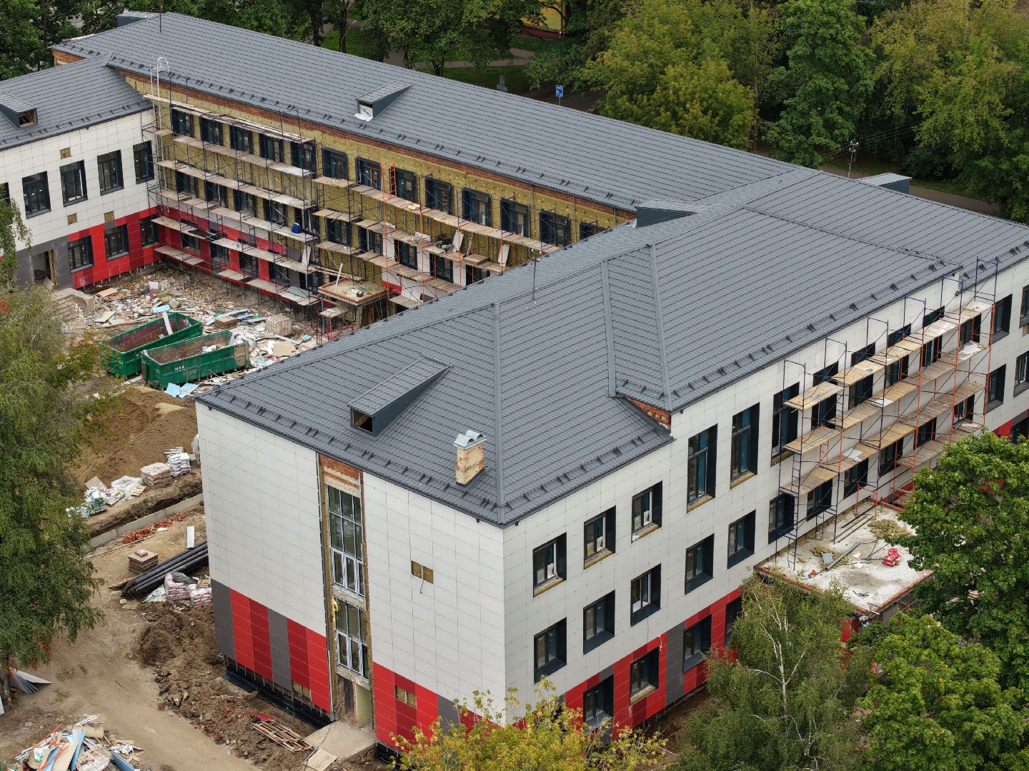 видео с коптера, гимназия 5,