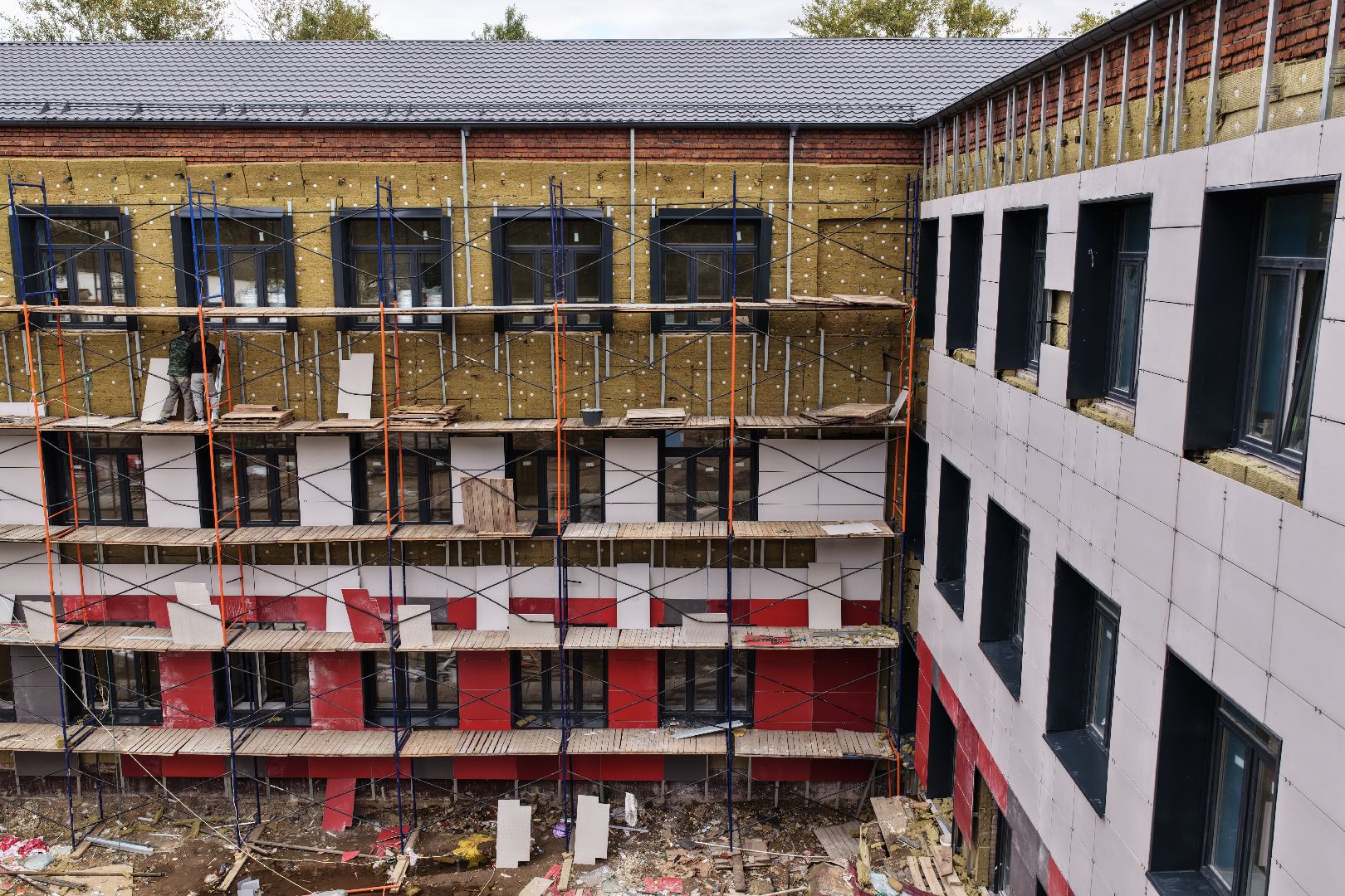 видео с коптера, гимназия 5,