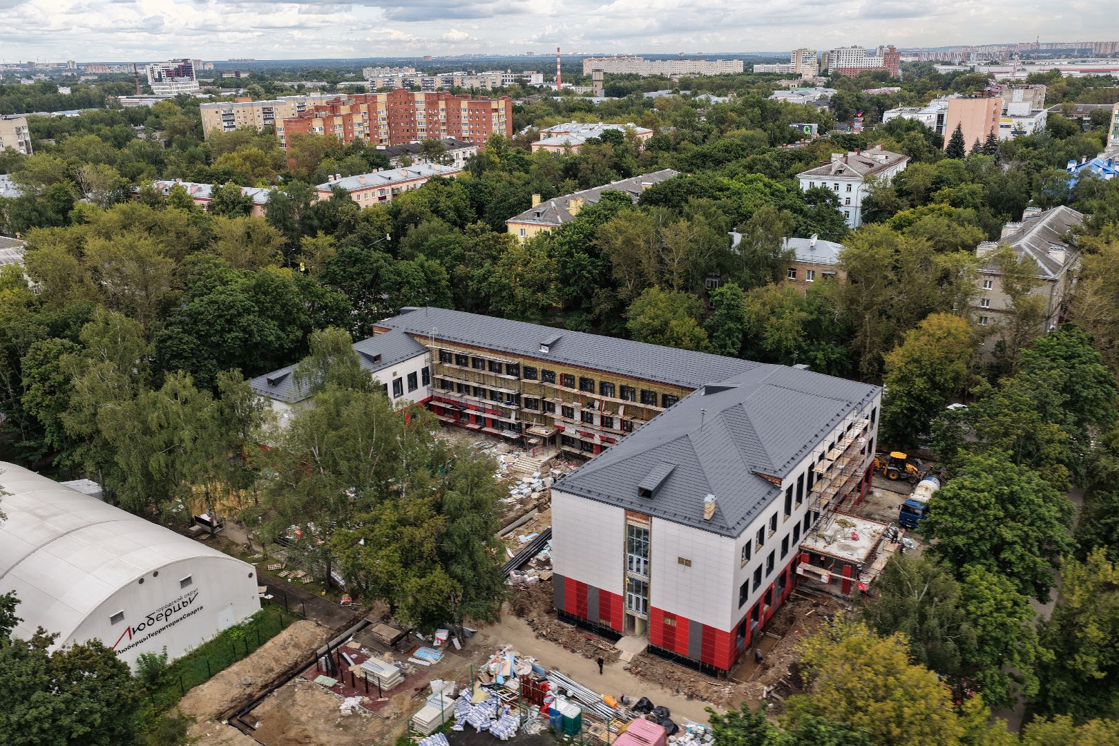 видео с коптера, гимназия 5,