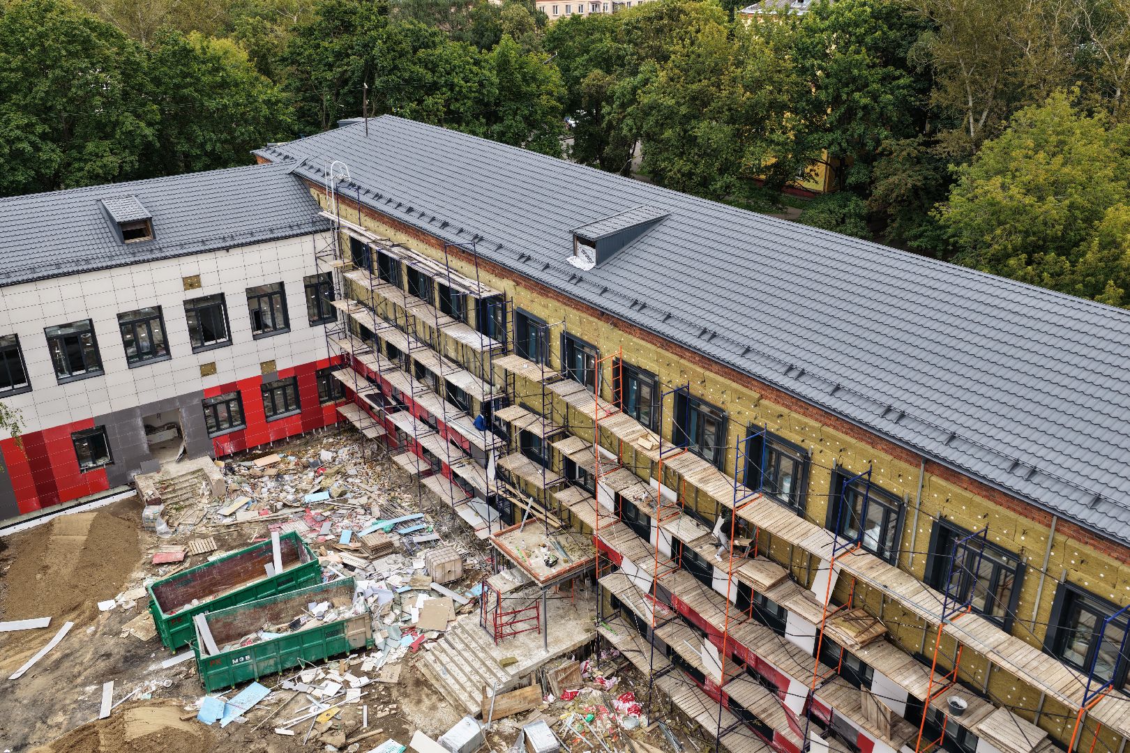 видео с коптера, гимназия 5,