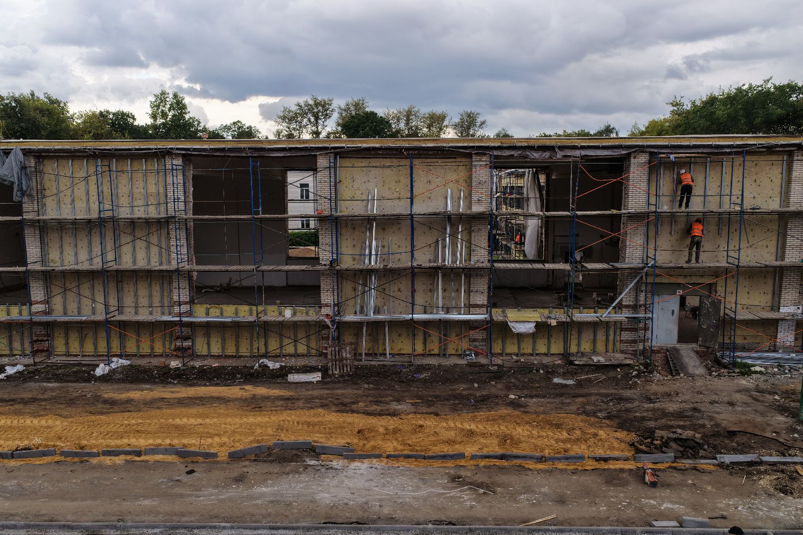 видео с коптера, капремонт спортивных объектов, спорт в люберцах,